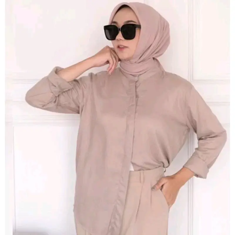 kemeja wanita rayon premium polos kemeja rayon premium kemeja wanita polos Katun rayon 1