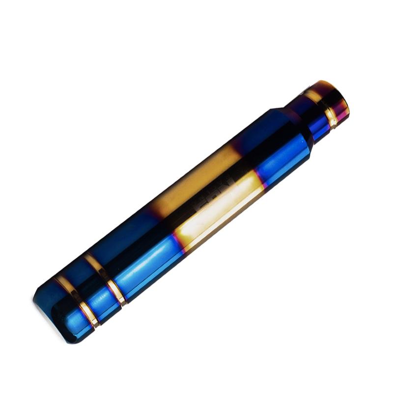Núm Chuyển Số, Phong Cách Ngọn Lửa Xanh JDM, Chất Liệu Nhôm Vàng, 18cm, Đầu Cần Số Sang Số, Thích Hợp Cho Ô Tô Thông Dụng 5