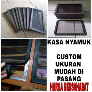 Ukuran 45 dinding lebih rapih Penutup loster pintu jendela pentilasi lobang angin kasa nyamuk kawat nyamuk Pencegahan nyamuk
