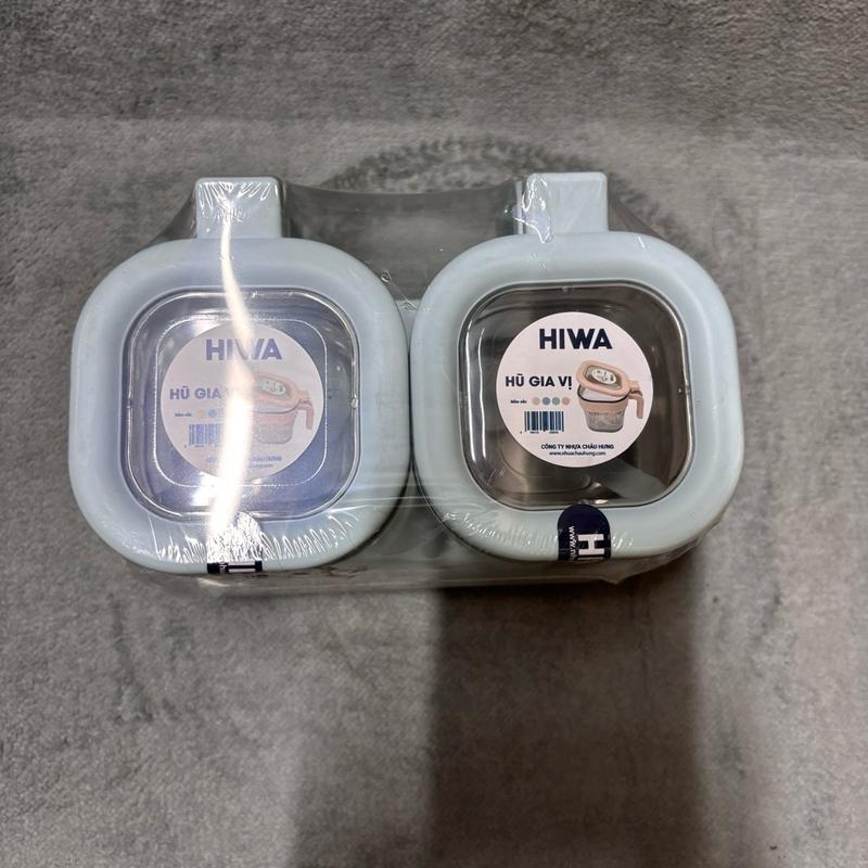 BỘ ĐỰNG GIA VỊ 2-3 HỘP TIỆN LỢI KÈM THÌA MÚC Màu sắc nhã nhặn, chất liệu nhựa PP nắp đóng tiện lợi dễ dàng vệ sinh 6