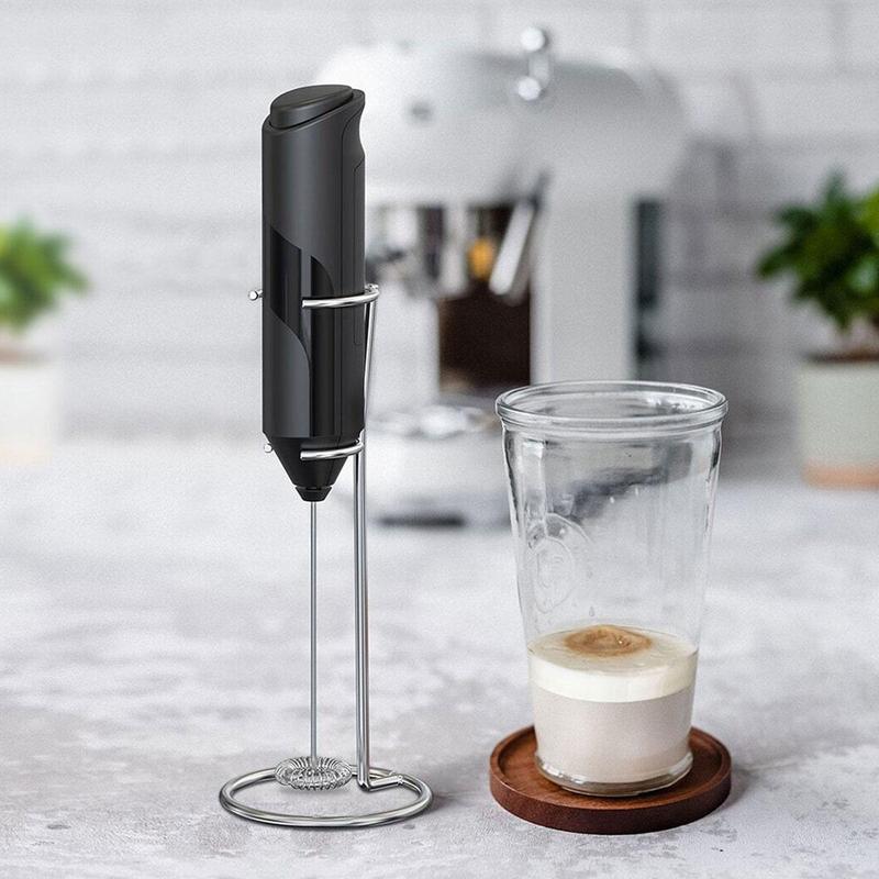 Product Introduction of Electric Milk Frother, Portable Handheld Milk Frother, Stainless Steel Blender for Coffee, Cappuccino, Latte, French Milkshake, Hot Chocolate, Mini Drink Blender, Kitchen Appliances 0