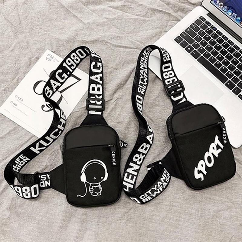 Túi Đeo Vai Nam, Xu Hướng, Không Thấm Nước, Túi Messenger Nhỏ Túi Đeo Chéo Vuông, Túi Cho Nam, Sacoche Homme, [QQQ] Bag Nhung Đồng