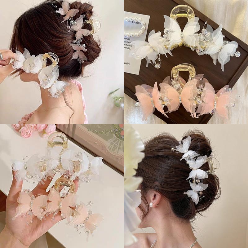 Jepit rambut rama-rama jaringan manik, jepit rambut belakang - TikTok ...