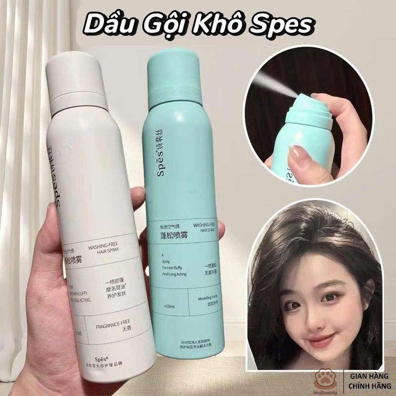 [ SPES ] Dầu Gội Khô Spes Dạng Xịt 3 Tầng Hương Chính Hãng Dưỡng Tóc Tạo Phồng Cấp Tốc, Không Bết Dính Giữ Nếp 8H 150ML