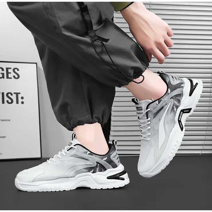 Giày nam sneaker thể thao kiểu dáng mới, màu loang hot đơn giản đế cao su non (mã C) 3