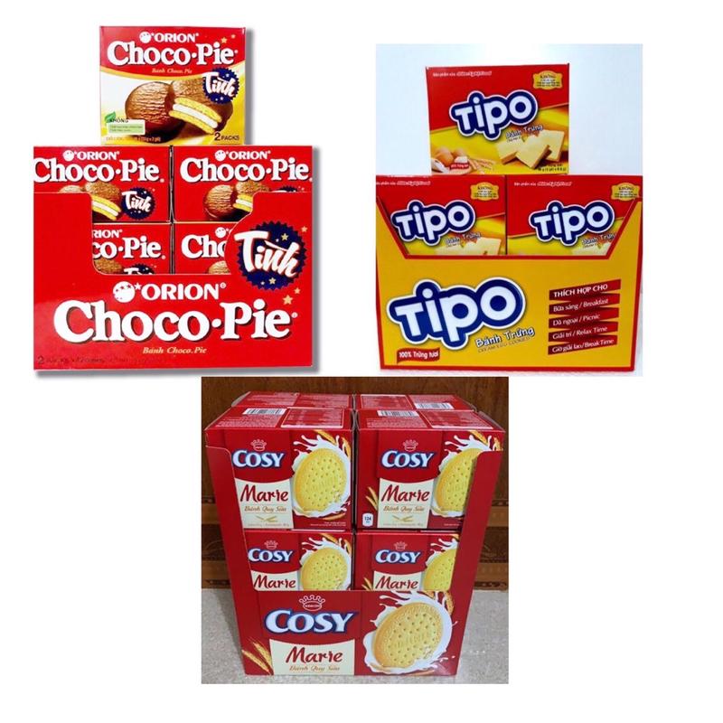  Hộp 12 hộp bán lễ Chocopie,Tipo Cosy  hộp 2 cái  