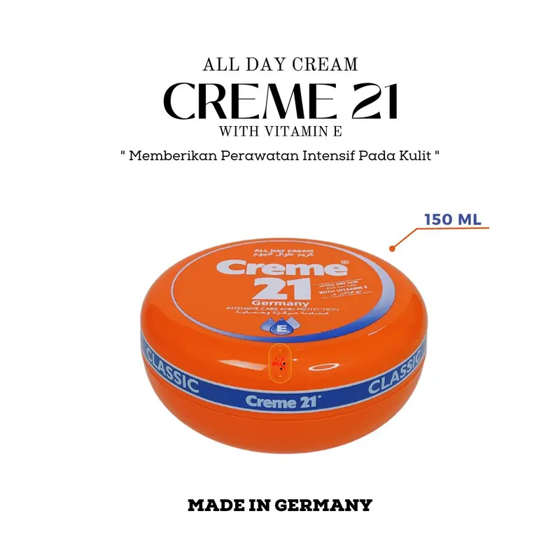 Creme 21 All Day Cream Ultra Dry Skin With Pro Vitamin E - 250ml 150ml 50ml 0ri Arab Made In Germany 3