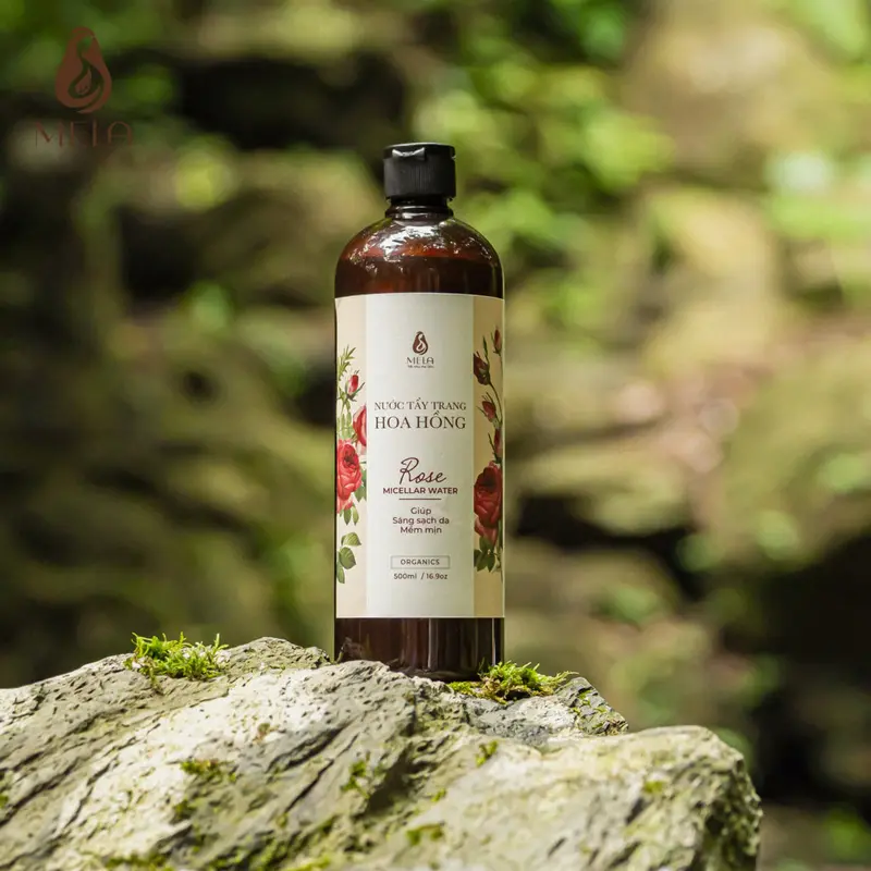 Nước tẩy trang hoa hồng Mela – Skincare giúp làm sạch da, thoáng lỗ chân lông và góp phần ngăn ngừa mụn 500ml ML15 6