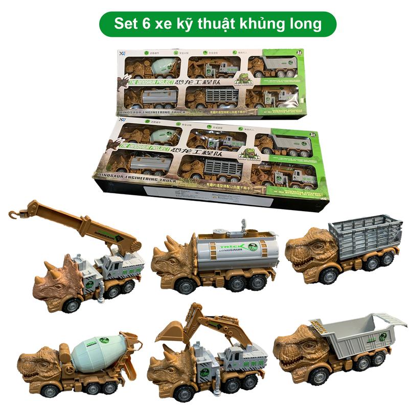 Đồ Chơi Set 6 Xe Cỡ Lớn các loại Xe Quân Sự, Cảnh Sát, Công Trình, Cứu hỏa, cứu hộ, tàu bay Xe chạy đà Cao Cấp Dành Cho Bé Cực Đẹp Toy A10 set xe quansu