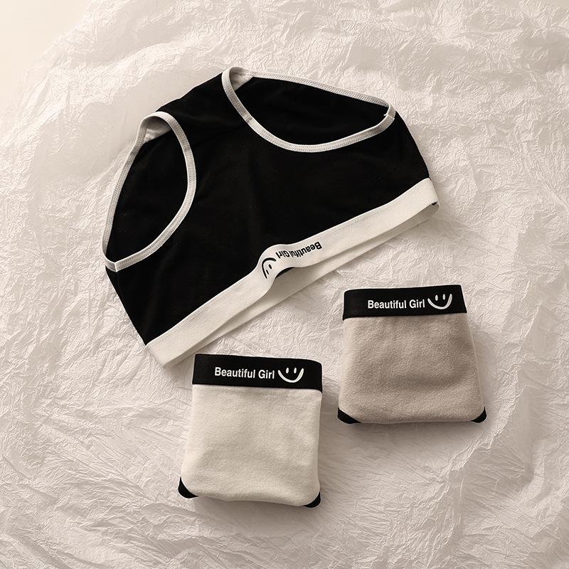 Đồ Lót Cotton Nguyên Chất Dành Cho Nữ Và Học Sinh Nữ Phong Cách Nhật Bản, Không để lại dấu vết, cạp vừa, thoáng khí, quần đùi nữ, Bán Buôn, Đầu Women Quần Lót Màu Đen 3