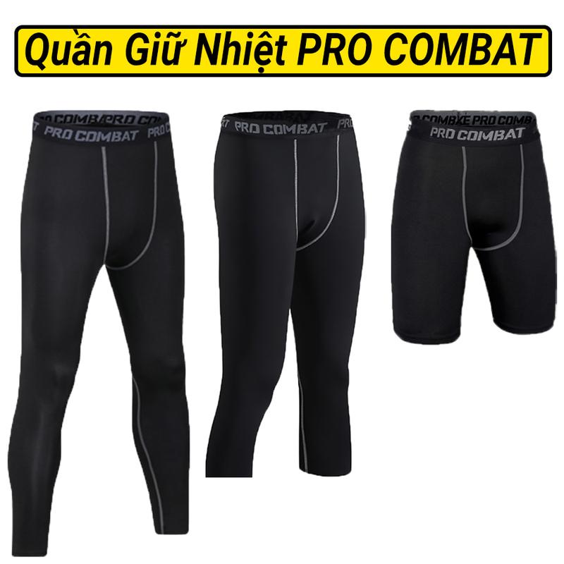 Quần giữ nhiệt COMBAT PRO cho nam nữ thể thao tập Gym co giãn 4 chiều. 3 loại ngắn, lửng, dài đủ size nam nữ Legging Chạy Bộ