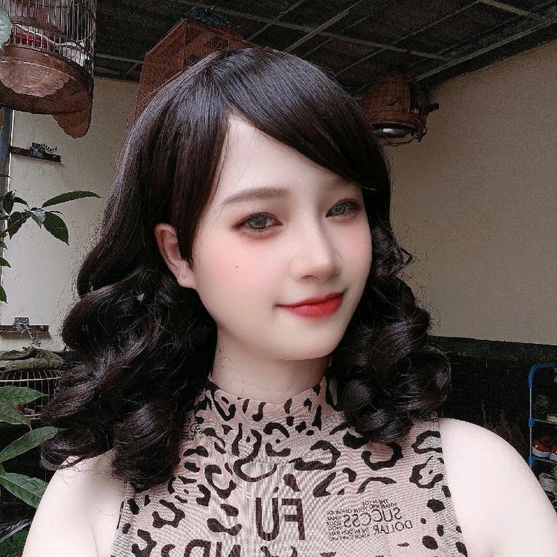 Tóc giả nữ nguyên đầu trung niên xoăn 1796_8112 7