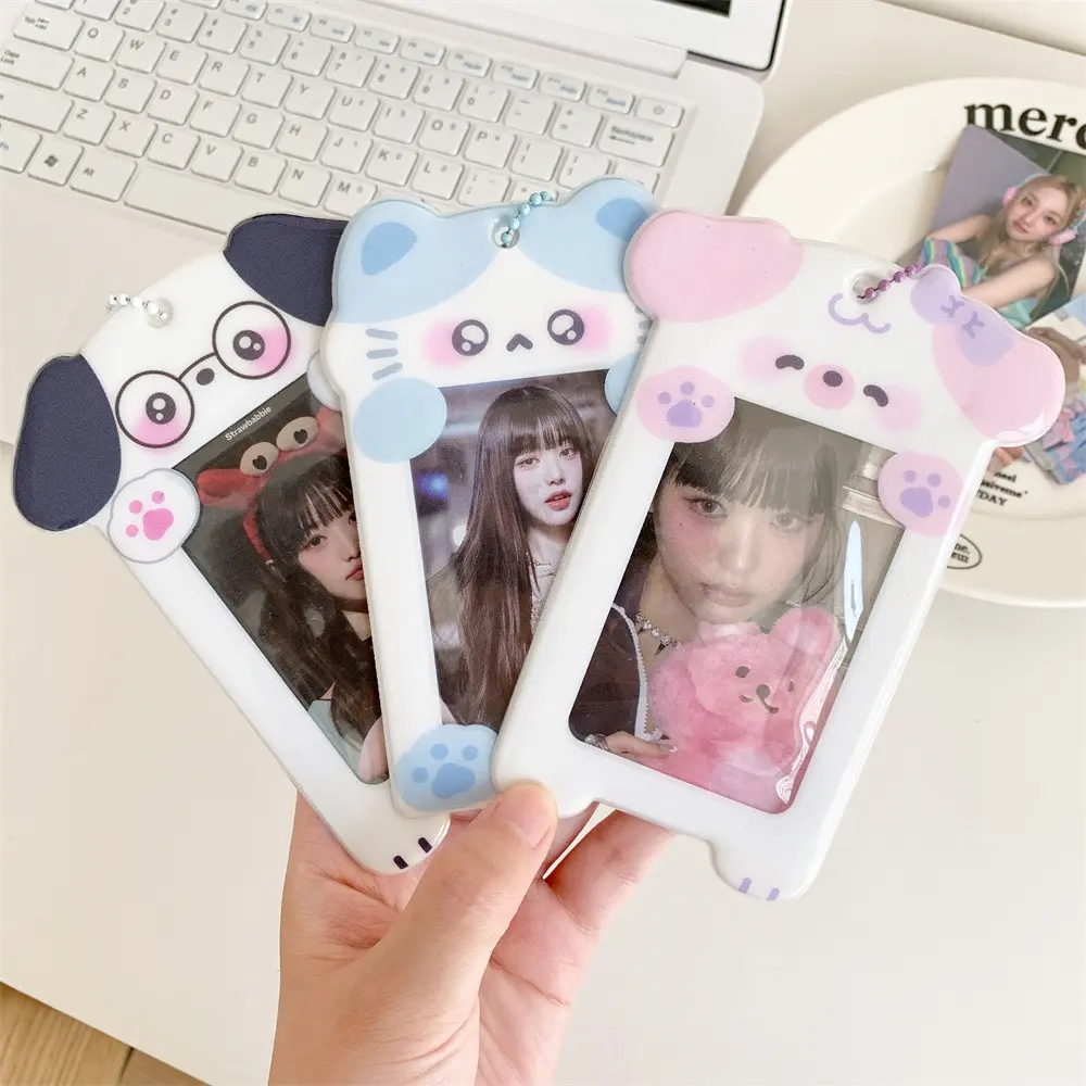 Fashion PVC Puppy Card Sleeve Capybara Korean Style Card Protective Case Cartoon ID Card Cover Photocard Holder School