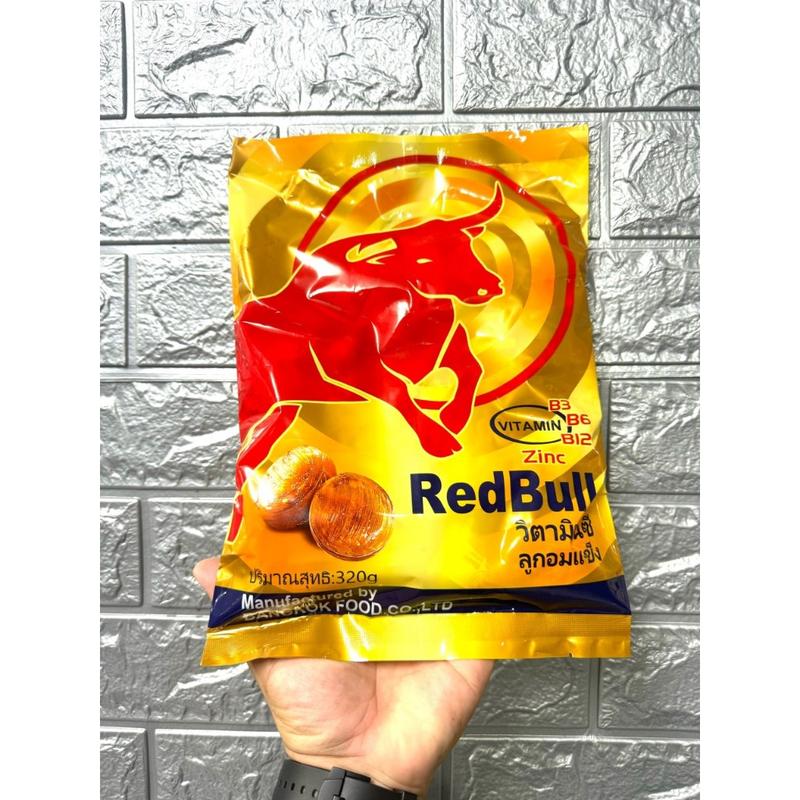 Kẹo bò húc Redbull Thái Lan , Kẹo Ngậm Bò Húc Thái- gói 320gr