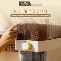 Gambar TP Focat Tempat Penyimpanan Makanan Kucing Anjing Ekstra Besar Keluar Otomatis E18-E26 Automatic Pet Food Dispenser - Trans Besar - Putih dari Focat Indonesia Kab. Tangerang 5 Tokopedia