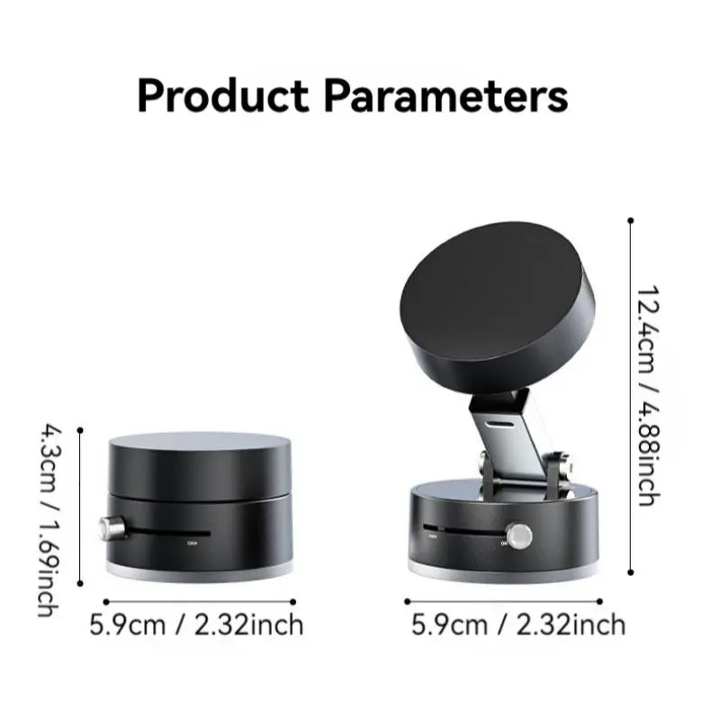 Magnetic Car Phone Holder, 1 Count Magnetic Vacuum Suction Car Phone Holder, Universal Car Phone Navigation Bracket, Car Interior Accessories, Cell Phone Car Mount 1