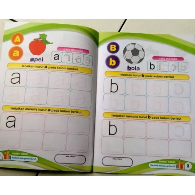 Paket Materi PAUD Isi 6 Buku Mewarnai Stationery Books 3
