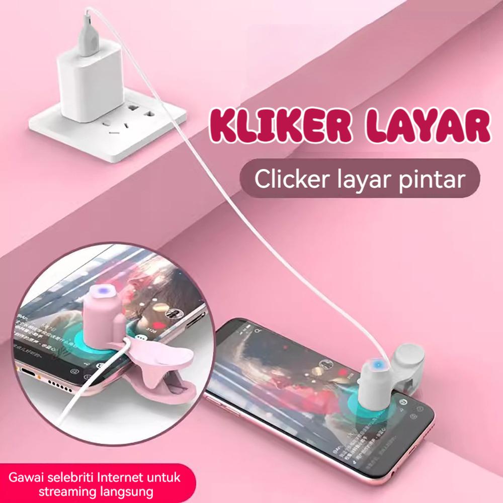 Pengklik layar pintar USB secara otomatis mengklik layar ponsel dengan tiga kecepatan 8 suka per detik dengan lampu LED Shoe Charger