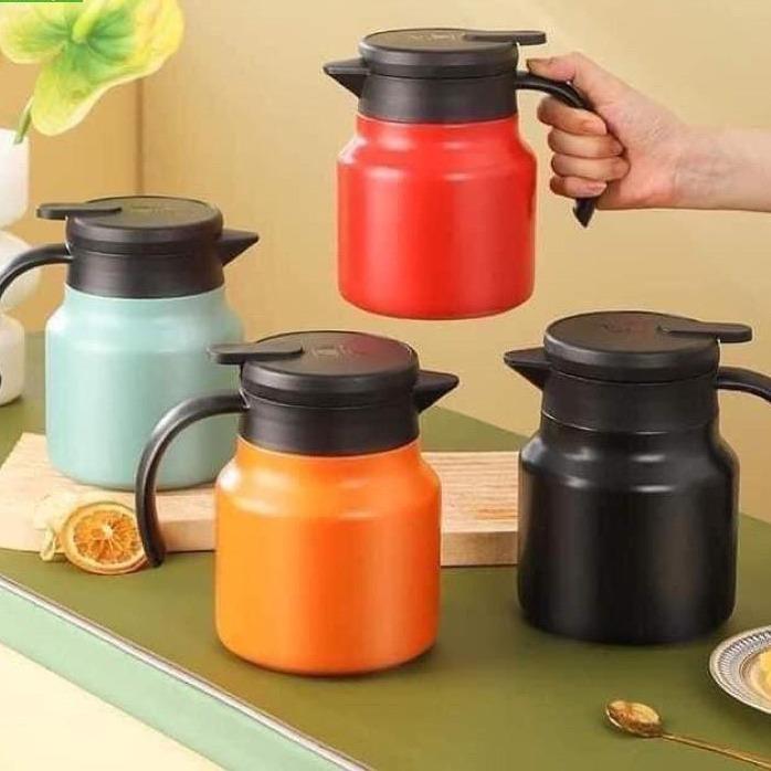 Ấm pha trà giữ nhiệt inox dung tích 1000mL có lưới lọc bình giữ nhiêt cao cấp bình trà lõi inox 316
