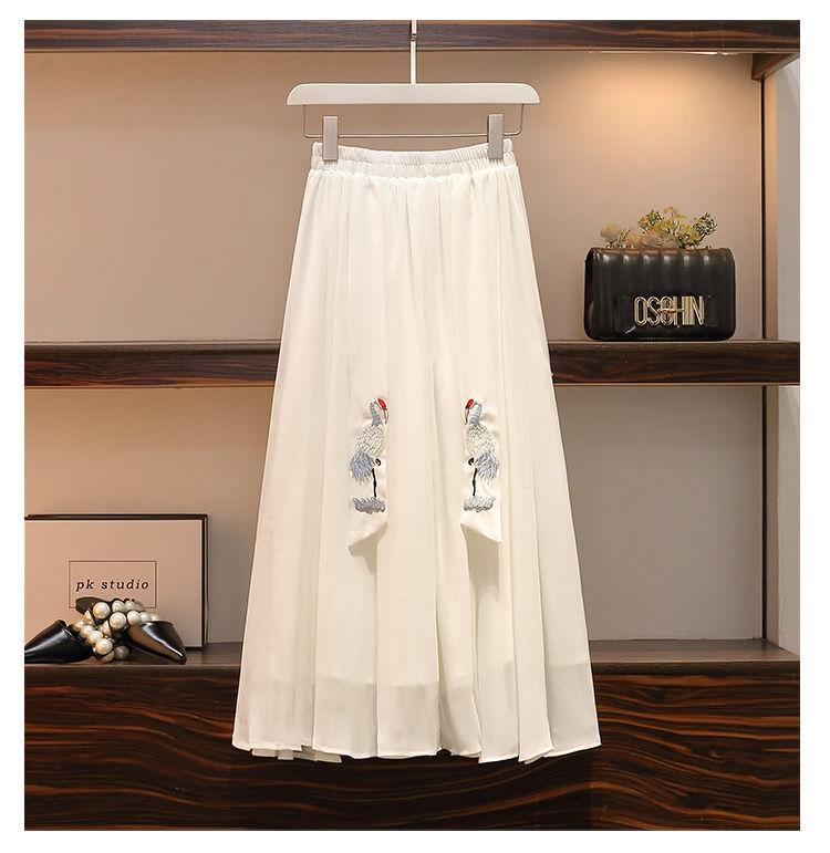 Product Introduction of Quần Áo Nữ, Cỡ Lớn, Bộ Hai Mảnh Áo Và Váy, Phong Cách Mùa Hè Cổ Xưa Cải Tiến Sườn Xám, Thiết Kế Đặc Biệt, Thích Hợp Cho Cô Gái Đầy Đặn, 2024 Top Women Pants Polo Jacket 10