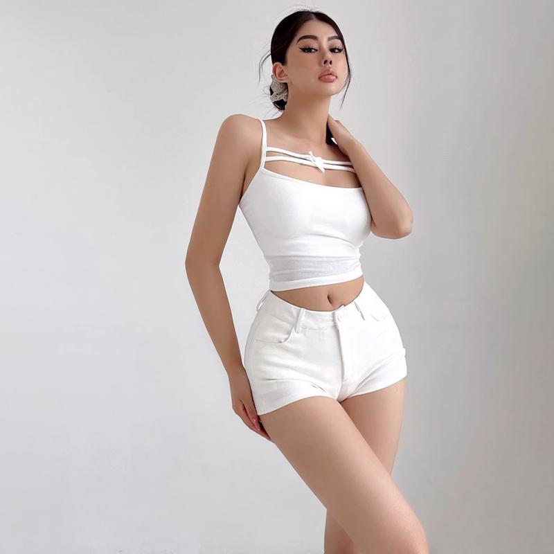 Quần Đùi Nữ Cạp Trễ PINKSTORE29 Kiểu Ôm Tôn Dáng Q129 3
