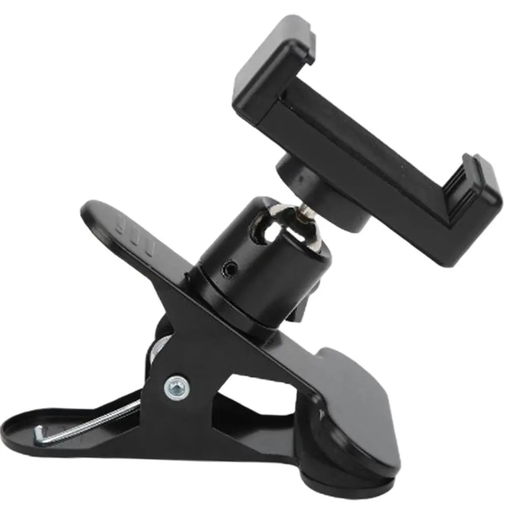 Guitar Head Clip Phone Holder 360 Degree Adjustable Bracket Support Guitar Head Phone Holder for Recording Music Performance Teaching Video