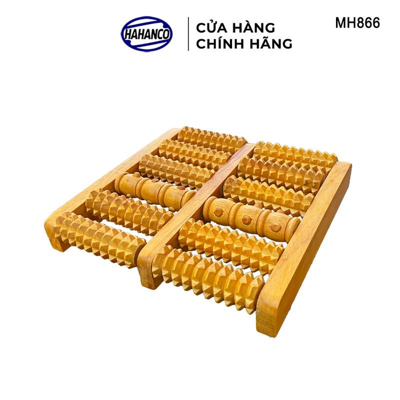 Bàn Lăn Massage Chân Tay Bằng Gỗ Tự Nhiên 1 Trục Nút 5 Trục Gai - MH866 Máy Massage