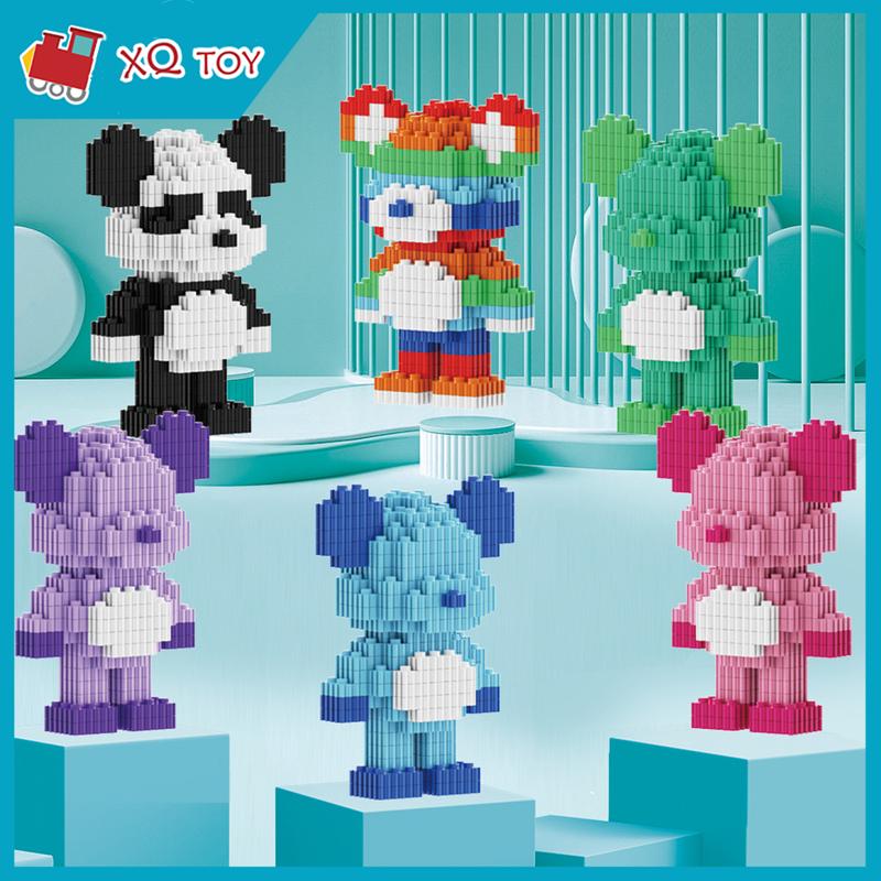 Mini Building Blocks Bear Cartoon Assembled Small Particles Toys ...