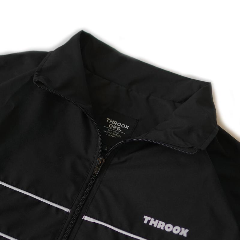 Throox Jaket Tracktop Hadid Black Parasut 2