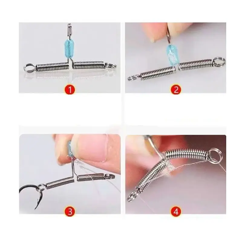 Dụng Cụ Câu Cá, Thiết Bị Câu Cá Bằng Lò Xo, Dụng Cụ Câu Cá Hoang Dã, Móc Nhanh Nĩa Mùa Xuân, Móc Chia Đường Dây Phụ, Nhả Chống Cuộn Dây, Phụ Kiện Câu Cá 1