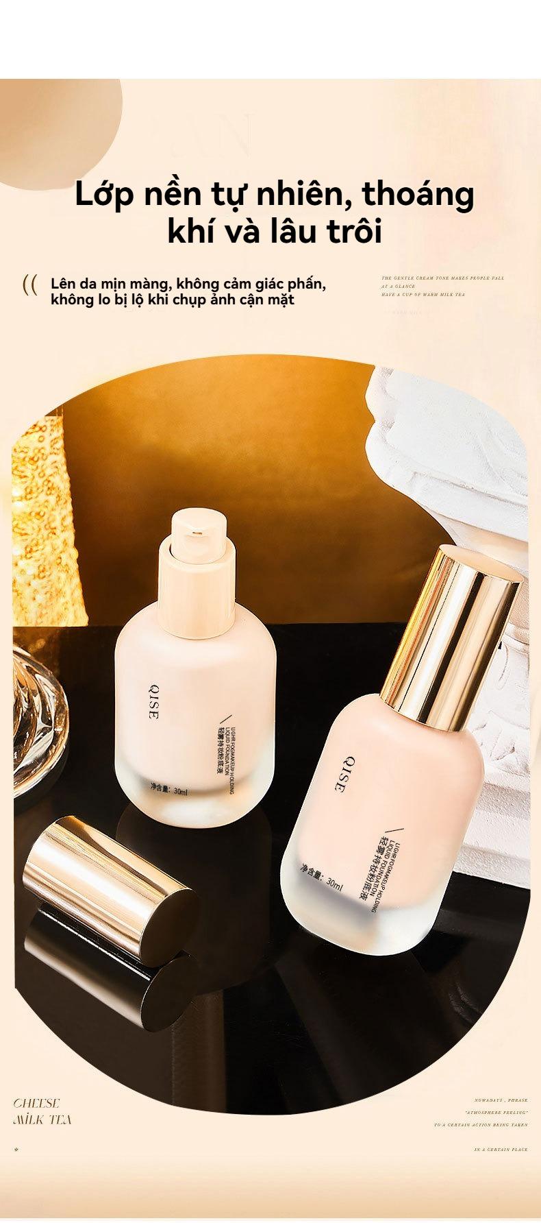 Product Introduction of Kem Nền Dạng Lỏng, 30ml, Lâu Trôi, Không Thấm Nước, Độ Che Phủ Cao, Kem Dưỡng Ẩm Mịn, Dễ Thoa, Thích Hợp Cho Tông Màu Da, Trang Điểm, Mỹ Phẩm, Mỹ Phẩm Chăm Sóc Da, Dành Cho Phụ Nữ, Kem Che Khuyết Điểm, Mongnhe Kem Nền 10