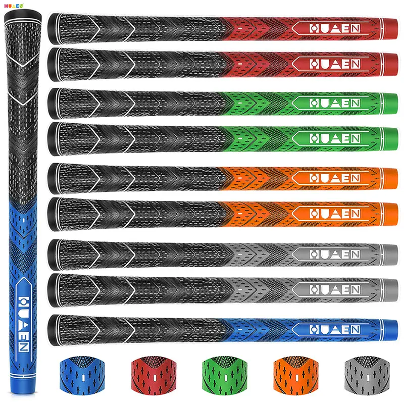 Golf grip, iron wood club universal grip thickened, non-slip wear-resistant semi-cotton grip double layer