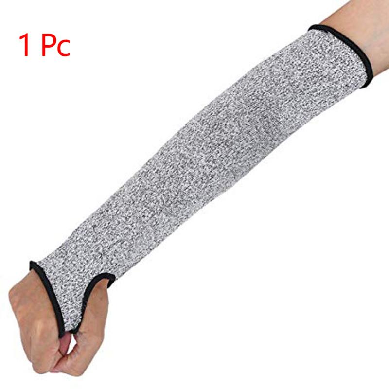 1Pc Level 5 HPPE Cut Resistant Anti-Puncture Work Protection Arm Sleeve Cover Cut-resistant Arm Sleeve for Men Women 3