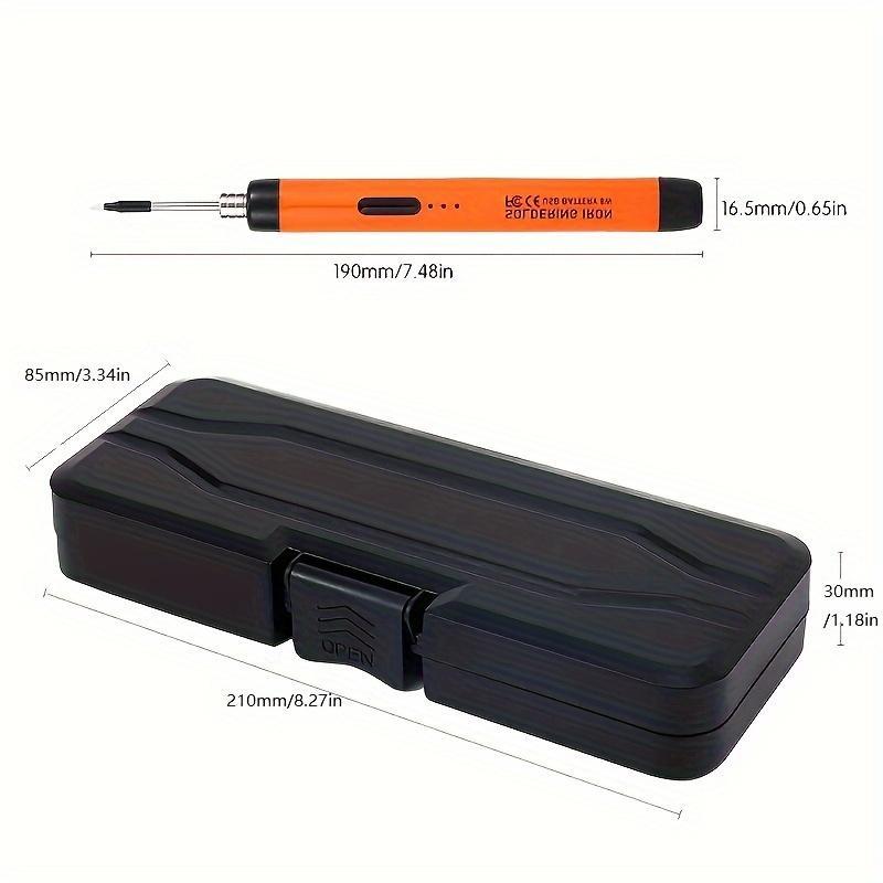 USB Soldering Iron Set, Adjustable Temperature Modern Design Soldering Iron with USB Charging Cable, Portable Soldering Equipment with Storage Box, Work Equipment for Men 5
