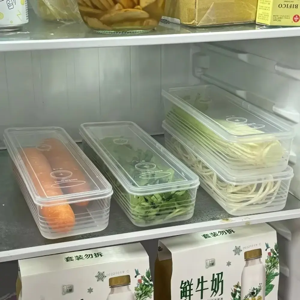 Fresh Refrigerator Storage Box Food Storage  Stackable Refrigerator Food Container Bpa-Free With Lid Refrigerator Organizer for Refrigerator Fridge
