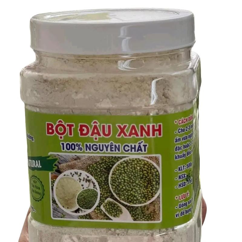 Bột đậu xanh nhà làm Hũ 500gram Không chứa sữa Chua