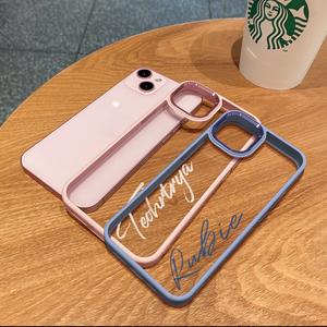 Signature Design Shockproof Transparent Phone Case for iphone 14 13 12 11 pro max plus
