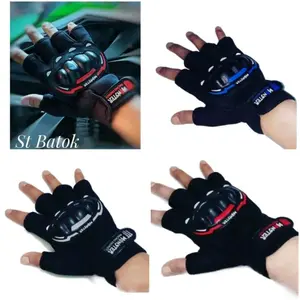 SARUNG TANGAN MOTOR MODEL BATOK SETENGAH JARI DEWASA PRIA