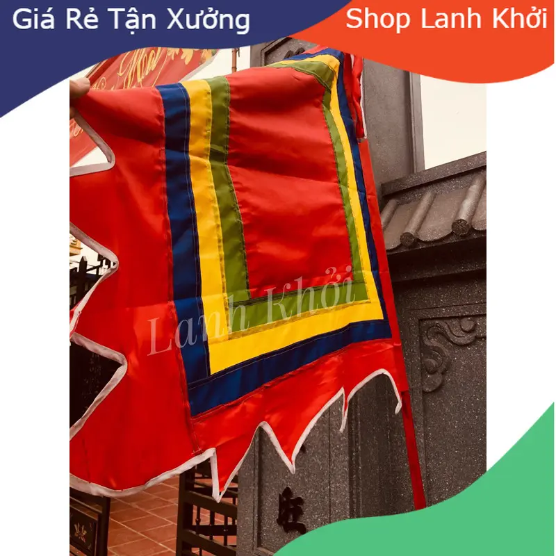 Cờ Ngũ Sắc, Cờ Thần 1,2m - Phụ Kiện Hầu Đồng