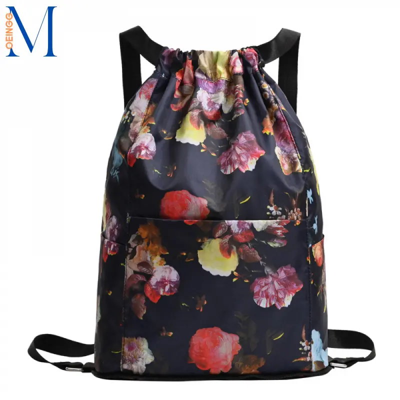 Túi Buggy Bóng Rổ, Dung Tích Lớn, Thời Trang, Ba Lô Dây Rút, Nhẹ, Cầm Tay, Thích Hợp Đi Du Lịch, Túi In Gấp, Hàng Mới Về Bag Hoa Đeo Vai Da 7