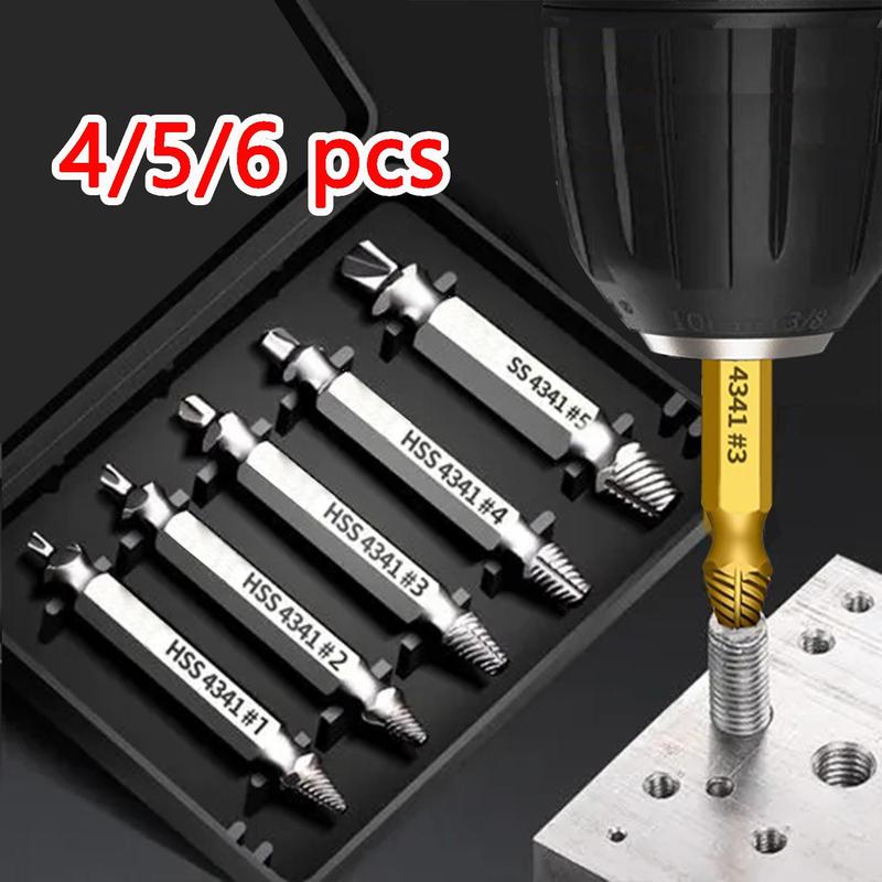 Damaged Screw Extractor Set, Easy Out Bolt Extractor, Stripped Broken Screw Remover, Power Tool Accessories 0
