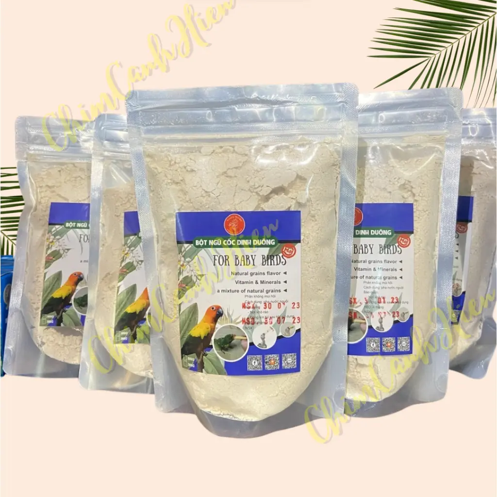 Bột dinh dưỡng thức ăn cho chim non mới nở vẹt con, chim con