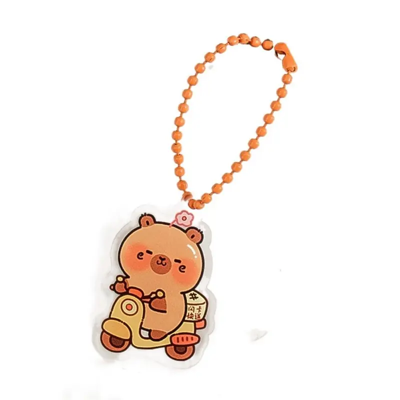 Dây Chuyền Chìa Khóa Capybara, Thiết Kế Đáng Yêu, Chất Liệu Acrylic, Phong Cách Hoạt Hình, Quyến Rũ Túi, Móc Chìa Khóa, Mặt Hàng Quà Tặng, Hàng Mới Về 4