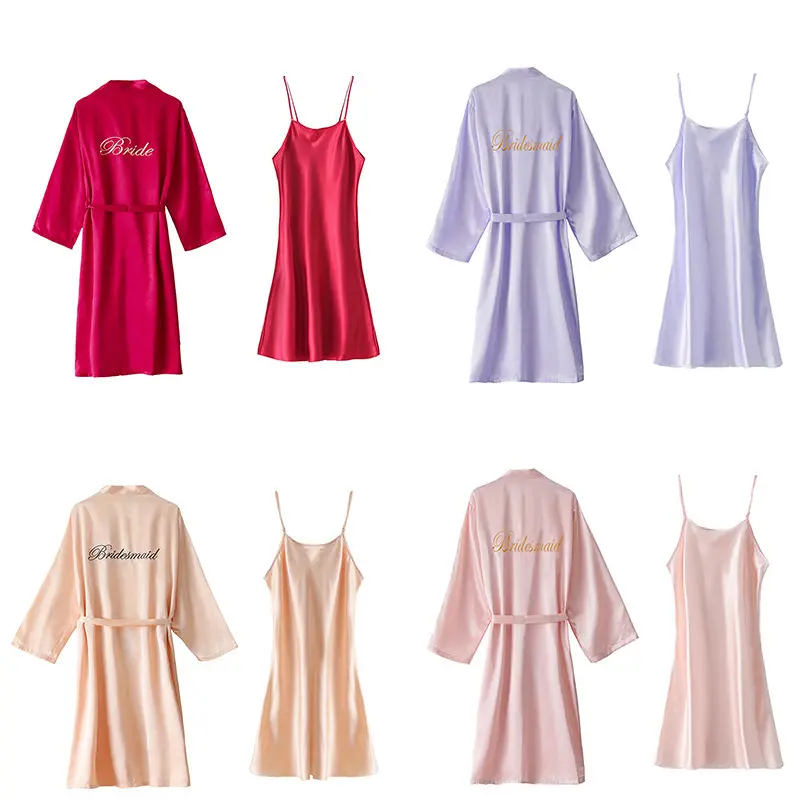 Bridal and Bridesmaid Morning Robes for Wedding Day