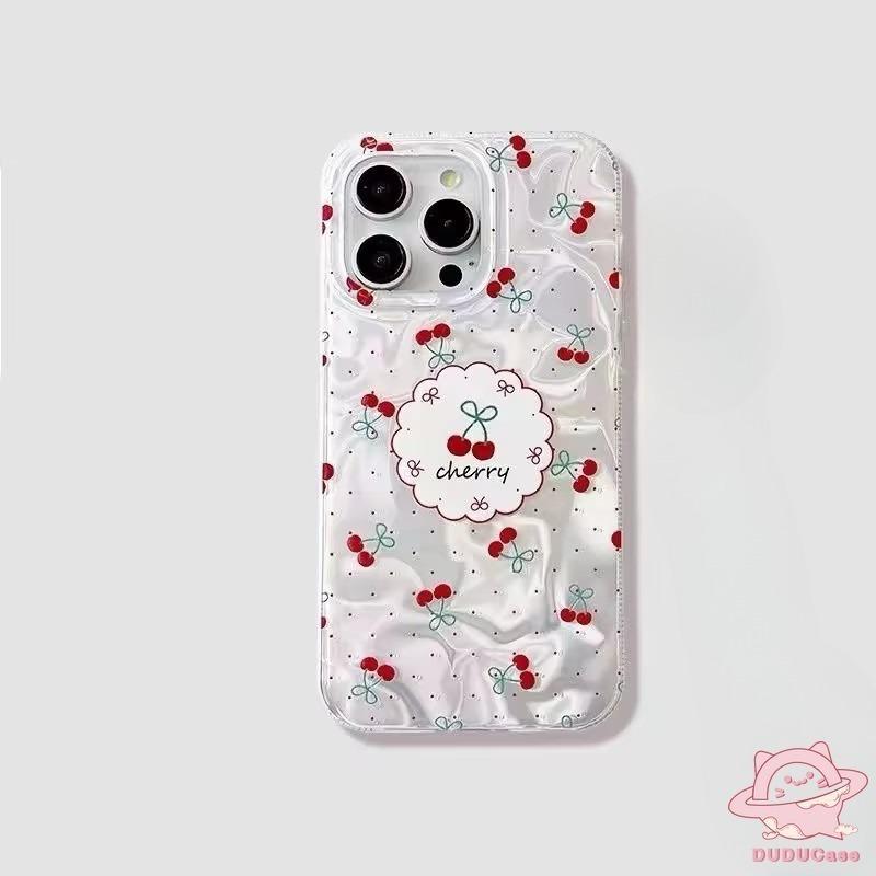 Product Introduction of เคสดอกกุหลาบเชอร์รี่แบบเต็มหน้าจอ สไตล์โรแมนติก เข้ากันได้กับ iPhone 11, 13, 15, 14, 12, Pro Max, X, XR, XS Max, 7, 15, 7Plus, 8, 14 Plus, SE 2022, ปกอ่อนสร้อยข้อมือ Ripple Luster สุดหรู 25