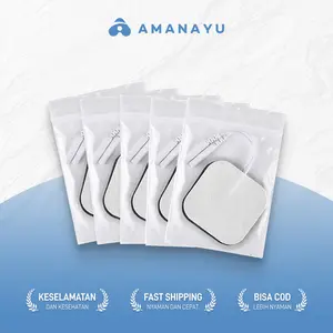 4/6/20Pcs Electrode Pads/Gel healthy Pad TENS NMES alat kesehatan pijat terapi tensi  4*4/5*5cm Patch Elektroda Sambungan Kawat pad electrode tens Elektrik