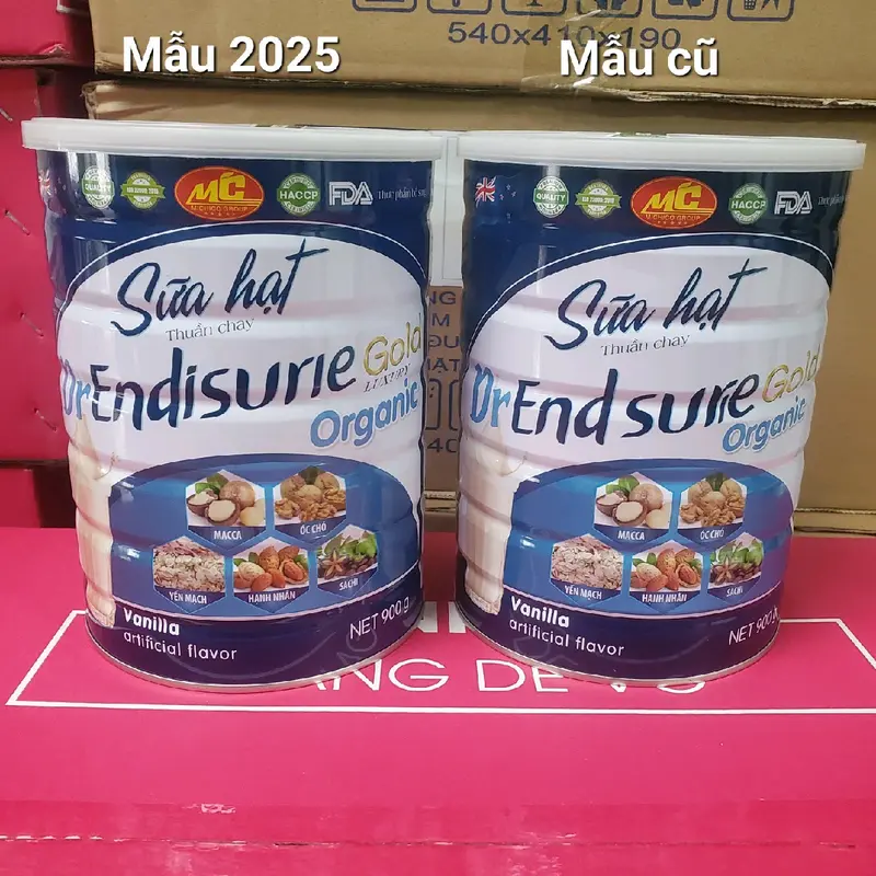 combo 3 hộp Sữa hạt End Sure Gold Hộp 900g 0