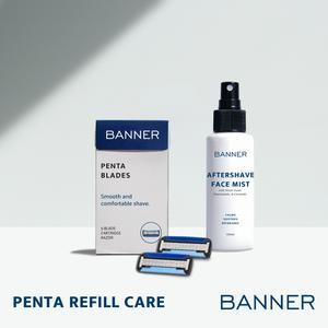 Banner Penta Refill Care (Isi Ulang Pisau Cukur Kumis Jenggot 5 Mata Silet & Aftershave) 1