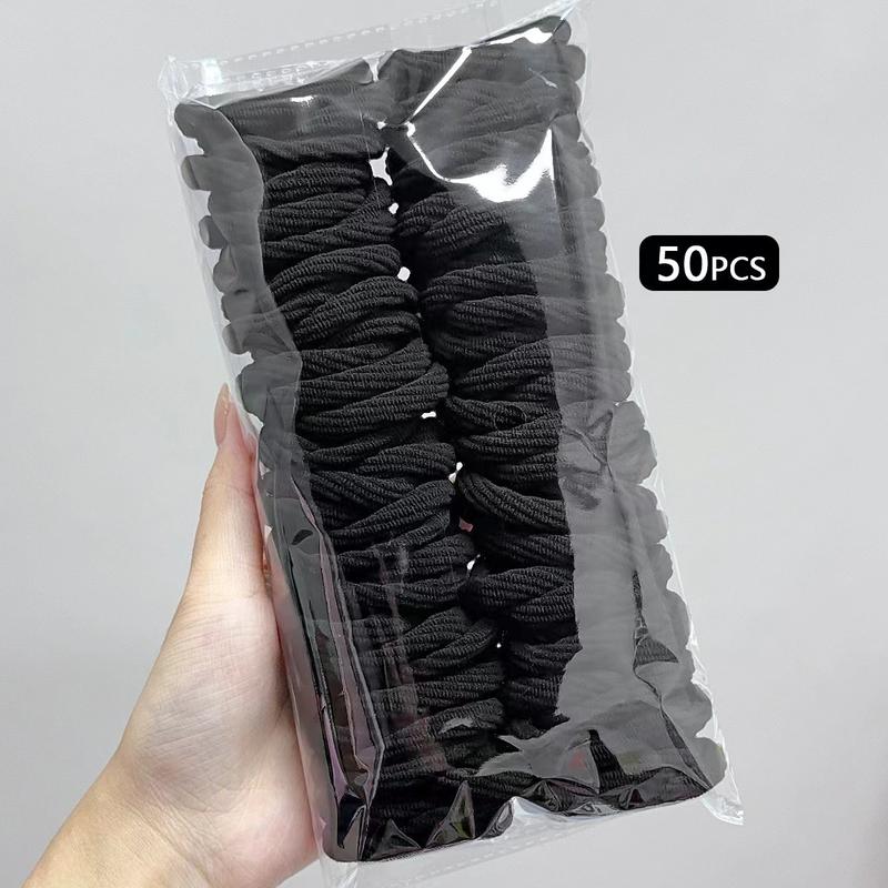 Product Introduction of 50 Durable Elastic Hair Bands, Korean-Style Colorful Hair Accessories 1