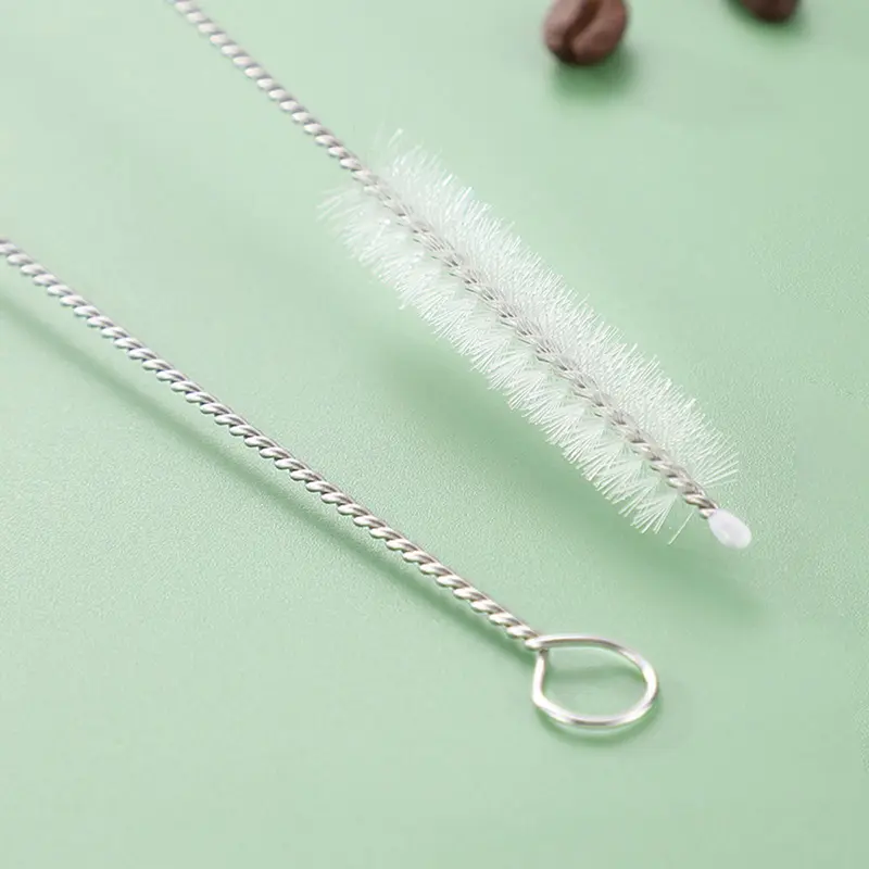 5pcs/set Stainless Steel Drinking Glass Cleaning Brush, Long & Thin Drinking Straw Brushes, Household Items, House Cleaning Tools, Cleaning Supplies 4